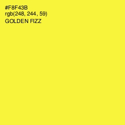 #F8F43B - Golden Fizz Color Image