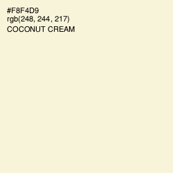 #F8F4D9 - Coconut Cream Color Image