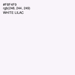 #F8F4F9 - White Lilac Color Image