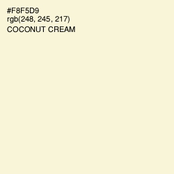 #F8F5D9 - Coconut Cream Color Image