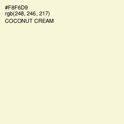 #F8F6D9 - Coconut Cream Color Image