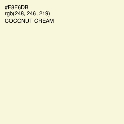 #F8F6DB - Coconut Cream Color Image