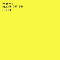 #F8F741 - Gorse Color Image