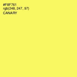 #F8F761 - Canary Color Image