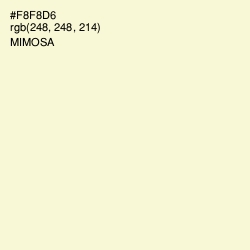 #F8F8D6 - Mimosa Color Image