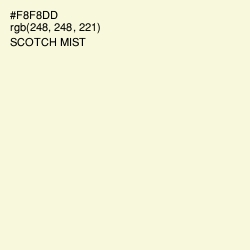 #F8F8DD - Scotch Mist Color Image