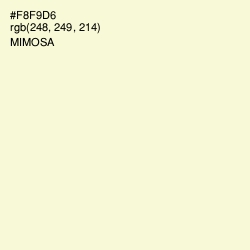#F8F9D6 - Mimosa Color Image