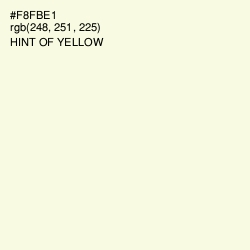 #F8FBE1 - Hint of Yellow Color Image