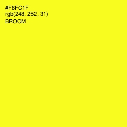 #F8FC1F - Broom Color Image