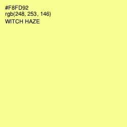 #F8FD92 - Witch Haze Color Image