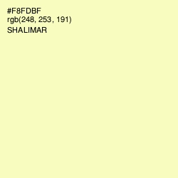 #F8FDBF - Shalimar Color Image