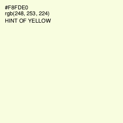 #F8FDE0 - Hint of Yellow Color Image