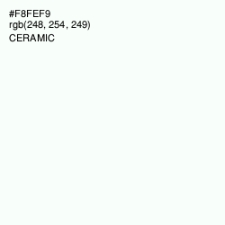 #F8FEF9 - Ceramic Color Image