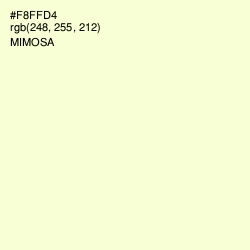 #F8FFD4 - Mimosa Color Image