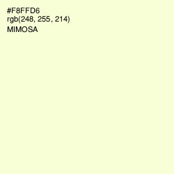 #F8FFD6 - Mimosa Color Image
