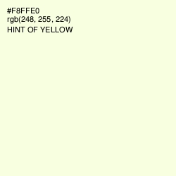 #F8FFE0 - Hint of Yellow Color Image