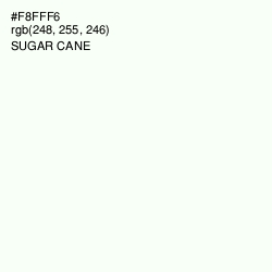 #F8FFF6 - Sugar Cane Color Image