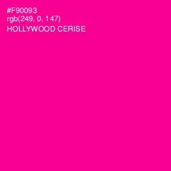 #F90093 - Hollywood Cerise Color Image