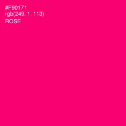 #F90171 - Rose Color Image