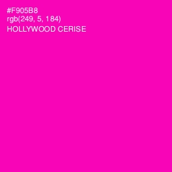 #F905B8 - Hollywood Cerise Color Image