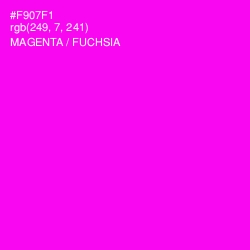#F907F1 - Magenta / Fuchsia Color Image