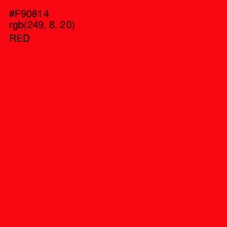 #F90814 - Red Color Image