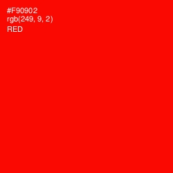 #F90902 - Red Color Image