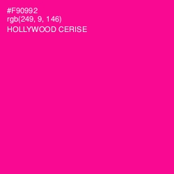 #F90992 - Hollywood Cerise Color Image