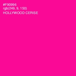 #F90996 - Hollywood Cerise Color Image