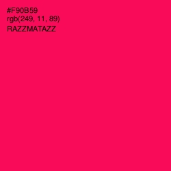 #F90B59 - Razzmatazz Color Image