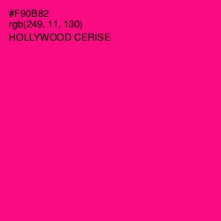 #F90B82 - Hollywood Cerise Color Image