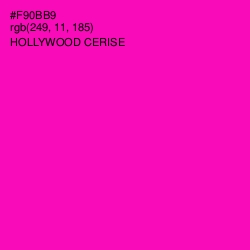 #F90BB9 - Hollywood Cerise Color Image