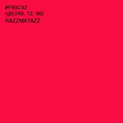 #F90C42 - Razzmatazz Color Image
