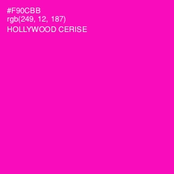 #F90CBB - Hollywood Cerise Color Image