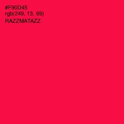 #F90D45 - Razzmatazz Color Image
