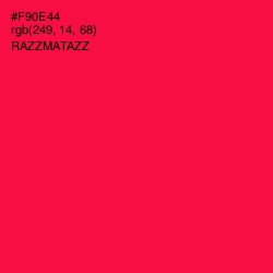 #F90E44 - Razzmatazz Color Image