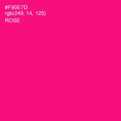 #F90E7D - Rose Color Image