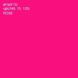 #F90F7D - Rose Color Image