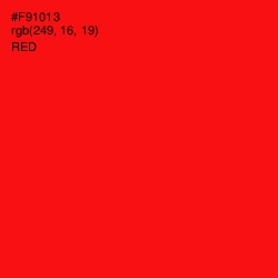 #F91013 - Red Color Image