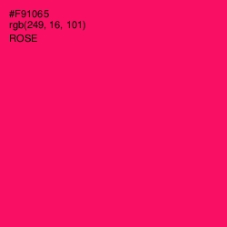 #F91065 - Rose Color Image