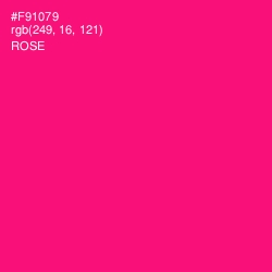 #F91079 - Rose Color Image