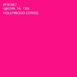 #F91087 - Hollywood Cerise Color Image