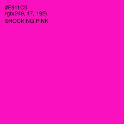 #F911C0 - Shocking Pink Color Image