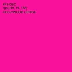 #F9139C - Hollywood Cerise Color Image