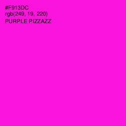 #F913DC - Purple Pizzazz Color Image