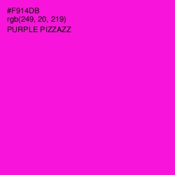 #F914DB - Purple Pizzazz Color Image