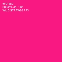 #F91882 - Wild Strawberry Color Image
