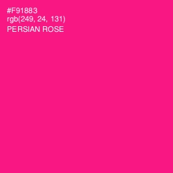 #F91883 - Persian Rose Color Image