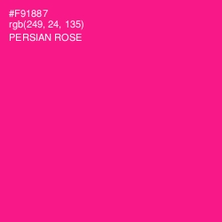#F91887 - Persian Rose Color Image