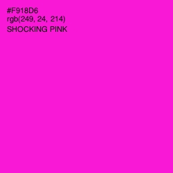 #F918D6 - Shocking Pink Color Image